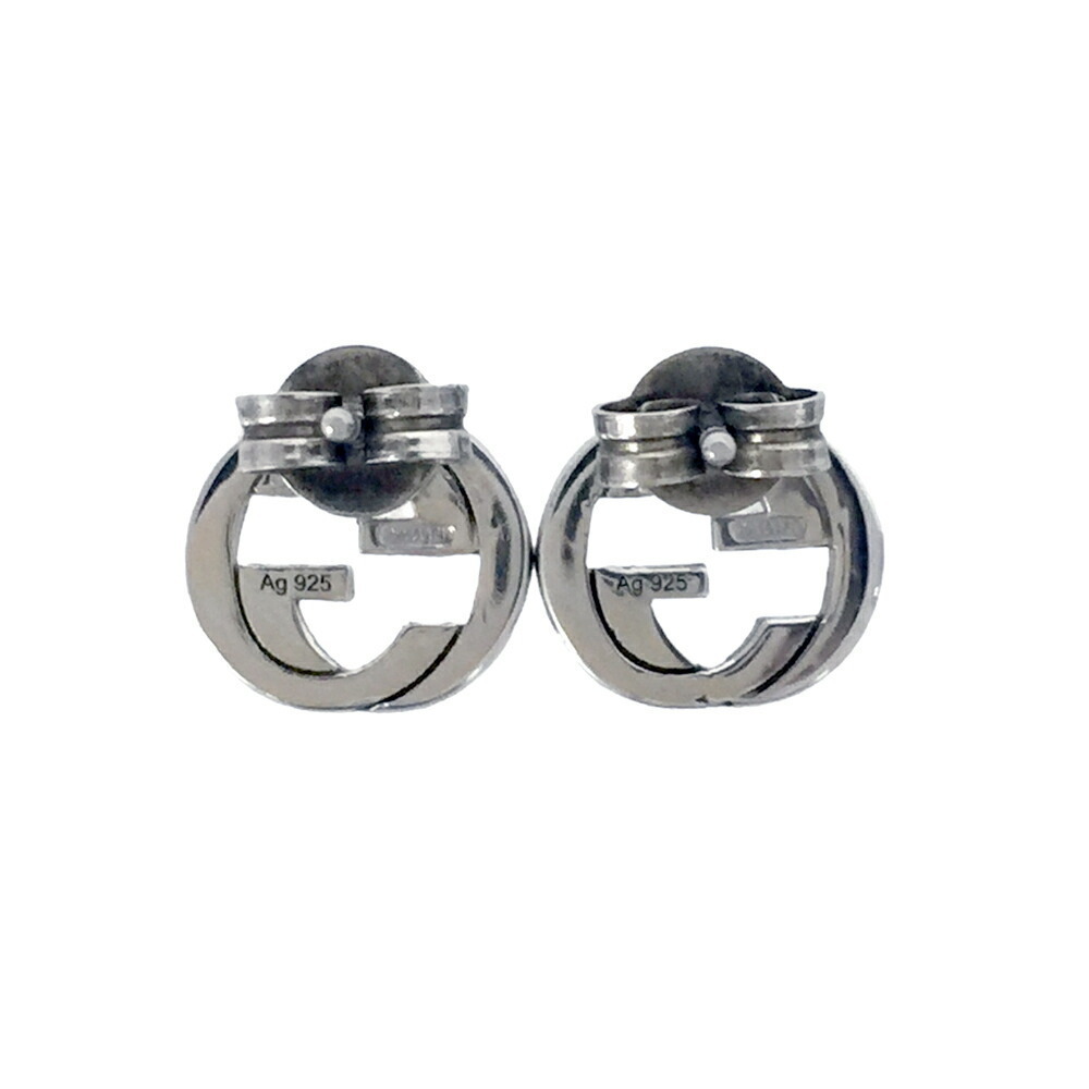 Gucci Interlocking Gg Stud Earrings Silver - image 3
